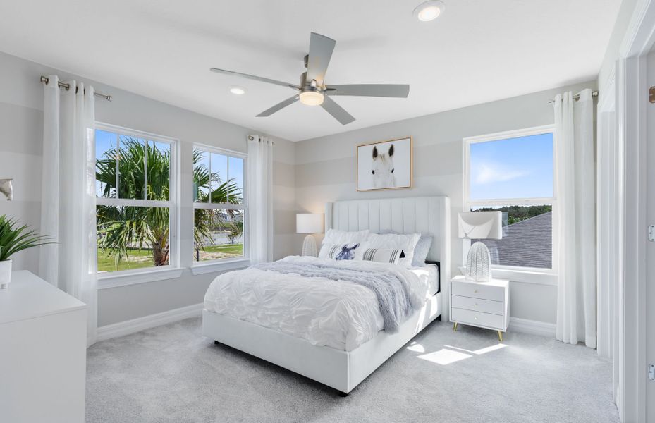 Furnished interior view inside a new home in Riverwood, Zephyrhills (Image 9). Furnished interior view inside a new home in Riverwood, Zephyrhills (Image 9).