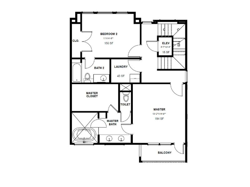 2D floor plan layout of this home in , Houston, TX (Image 5).