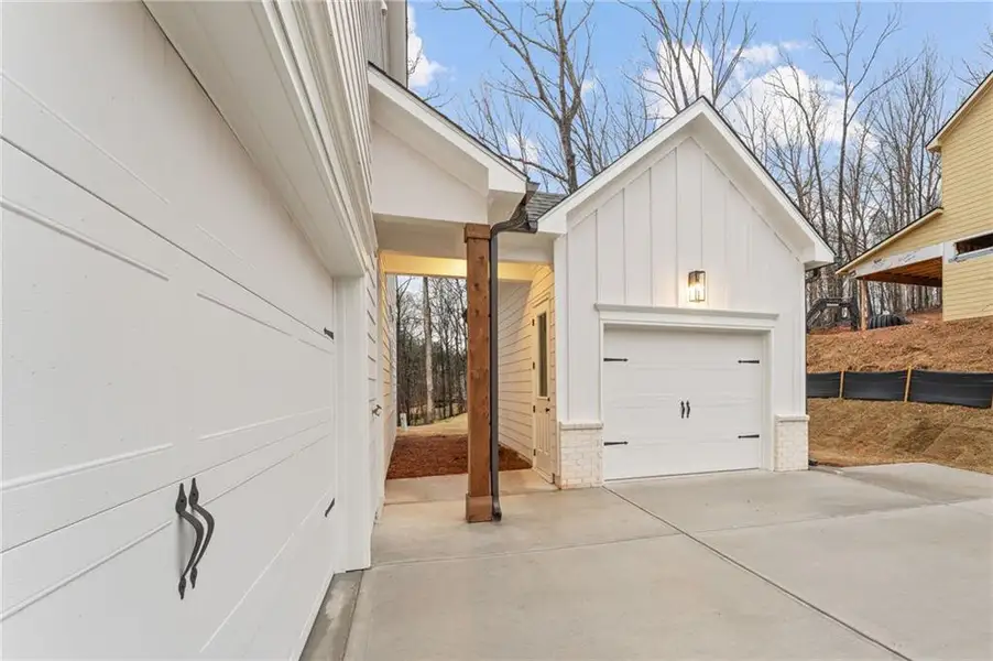 Exterior details and patio area of a home in The Reserve at Knollwood, Canton (Image 22).