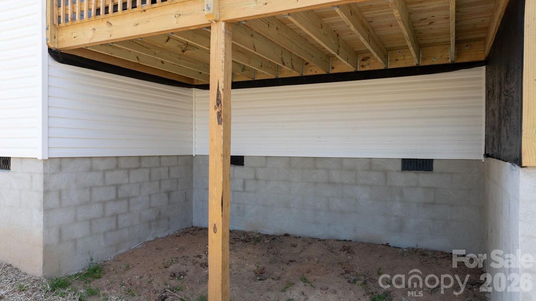 Exterior details and patio area of a home in , Hickory (Image 38).