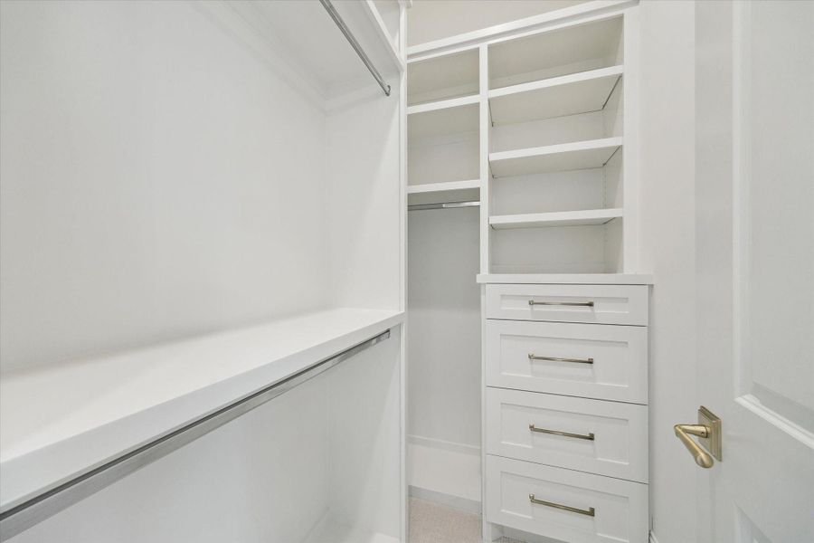 All secondary bedrooms include generously-sized closets.