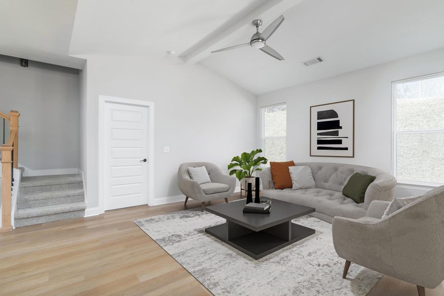 Representative furnished interior of a home built from the The Downing by Greentech Homes LLC in Nature's Cove, Ooltewah (Image 5).