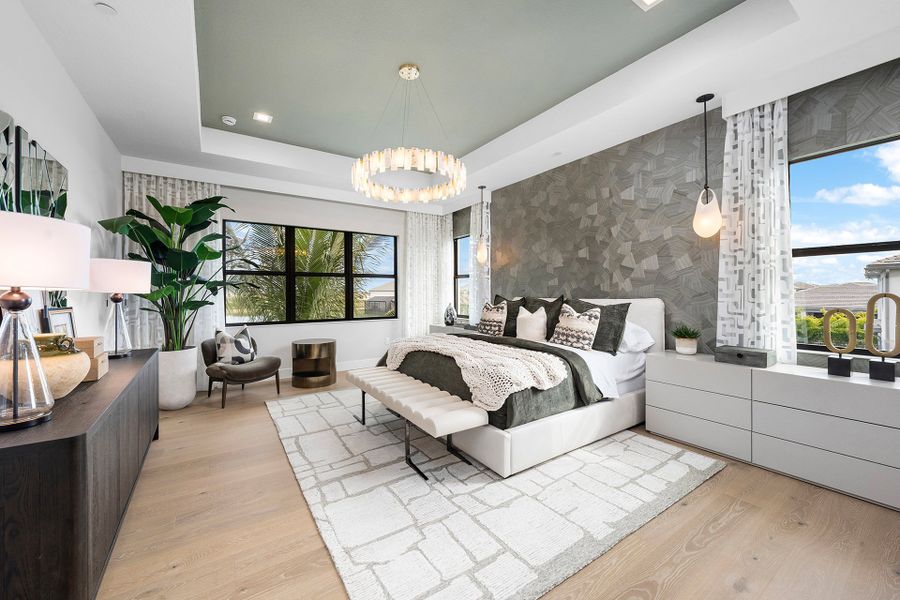 Representative furnished interior of a home built from the Solaris by GL Homes in Apex at Avenir, Palm Beach Gardens (Image 11).