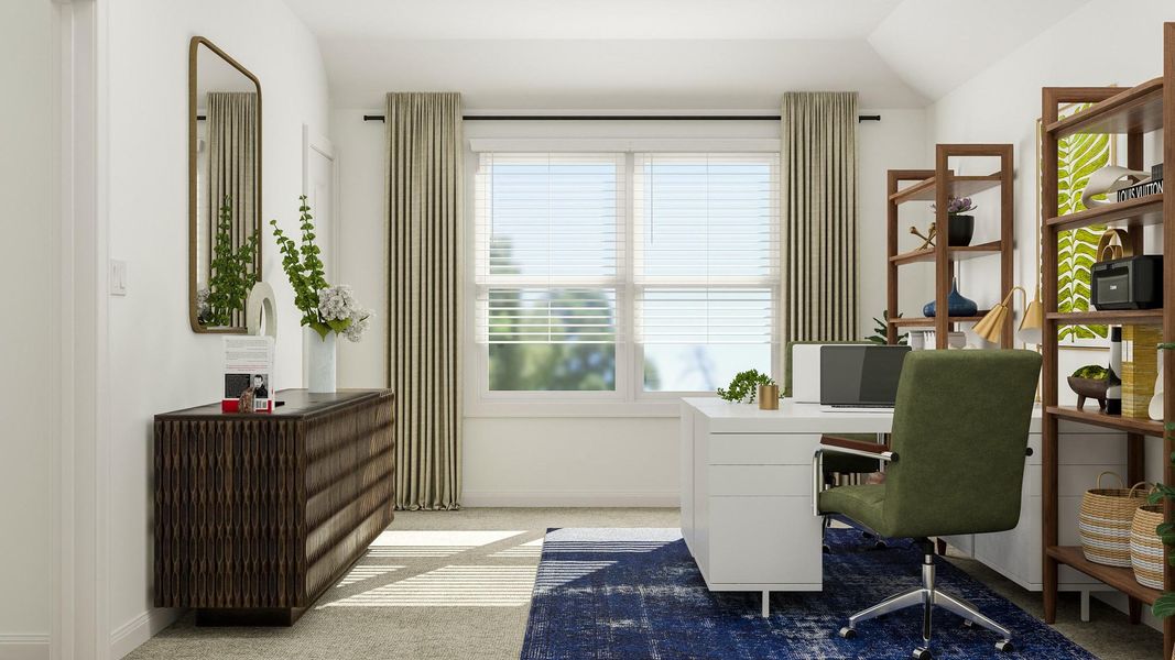Furnished interior view inside a new home in Lively Ranch: Brookstone Collection, Georgetown (Image 7).