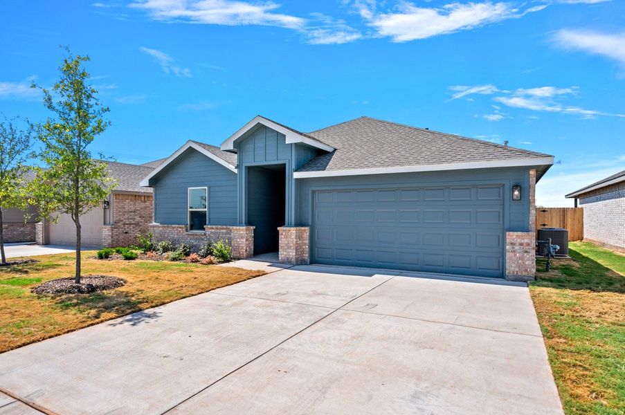 Representative exterior photo of a completed home built from the KINGSTON by D.R. Horton in Faculty Row, Abilene, TX (Image 2).