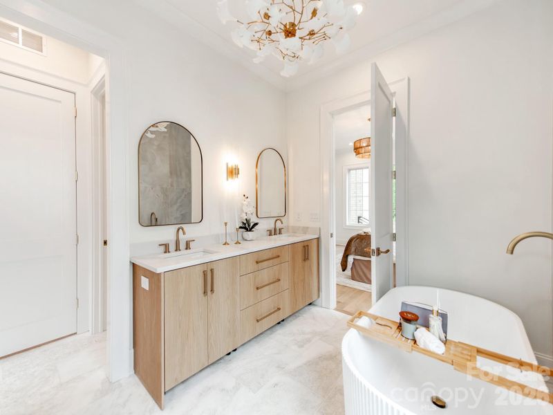 Furnished interior view inside a new home in , Charlotte (Image 25).