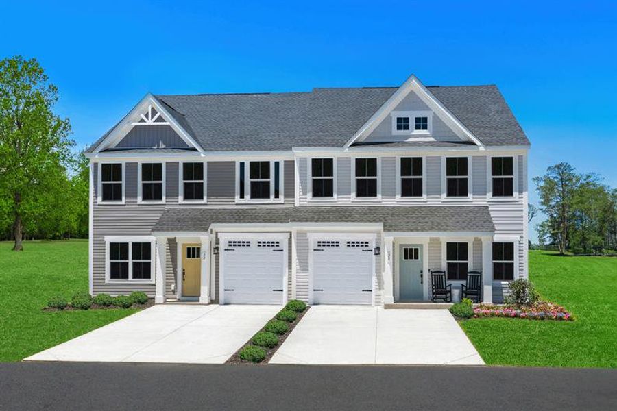 Front exterior of a home in the Royal Oaks Villas community, located in Hardeeville, SC (Image 11).