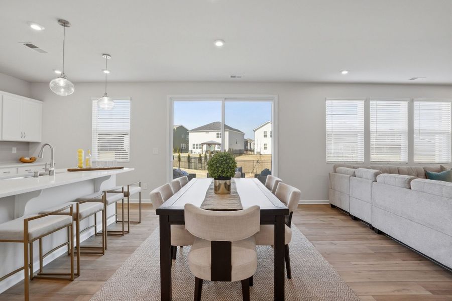 Furnished interior view inside a new home in Waxhaw Landing, Monroe (Image 13).