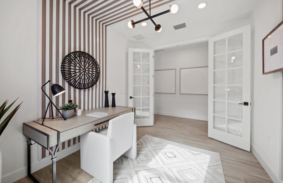 Flex space perfect for a home office or den Flex space perfect for a home office or den