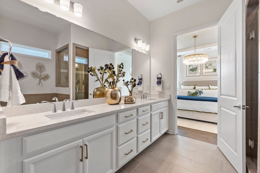 Representative furnished interior of a home built from the Pembrooke by Taylor Morrison in River Falls, Tega Cay (Image 17).