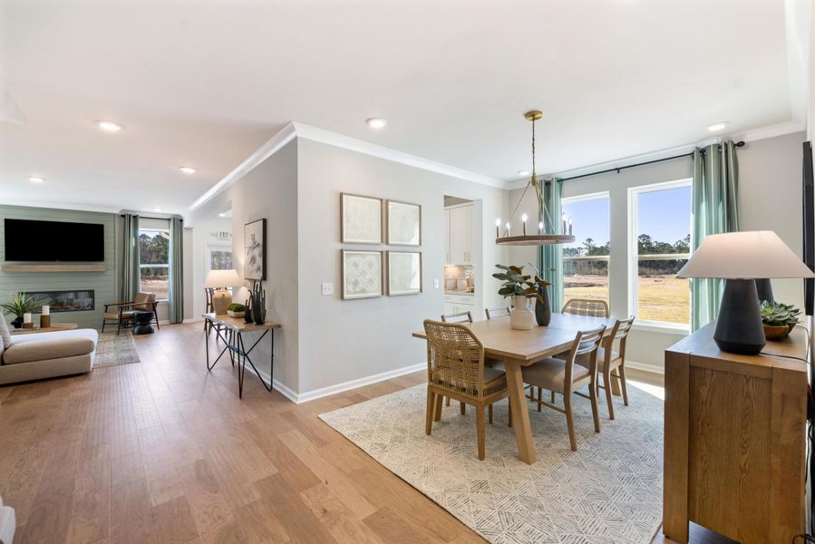 Furnished interior view inside a new home in The Oaks, Goose Creek (Image 13).