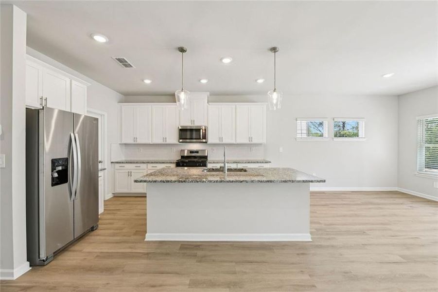 Furnished interior view inside a new home in Martin Springs - Estate Series, Lawrenceville (Image 16). Furnished interior view inside a new home in Martin Springs - Estate Series, Lawrenceville (Image 16).