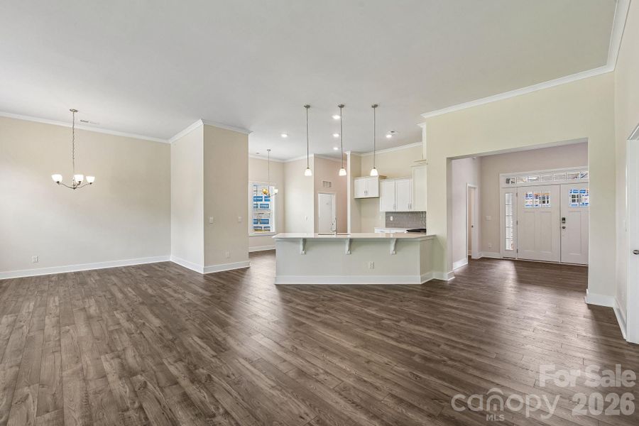 Spacious, unfurnished interior of a new home in Sanctuary at Southgate, Indian Trail (Image 24).