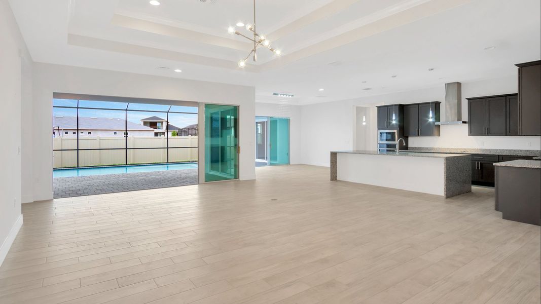 Representative furnished interior of a home built from the Courtyard by DRB Homes in River Preserve Estates, Parrish (Image 12).