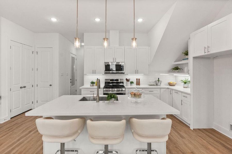 Furnished interior view inside a new home in , Houston (Image 9).