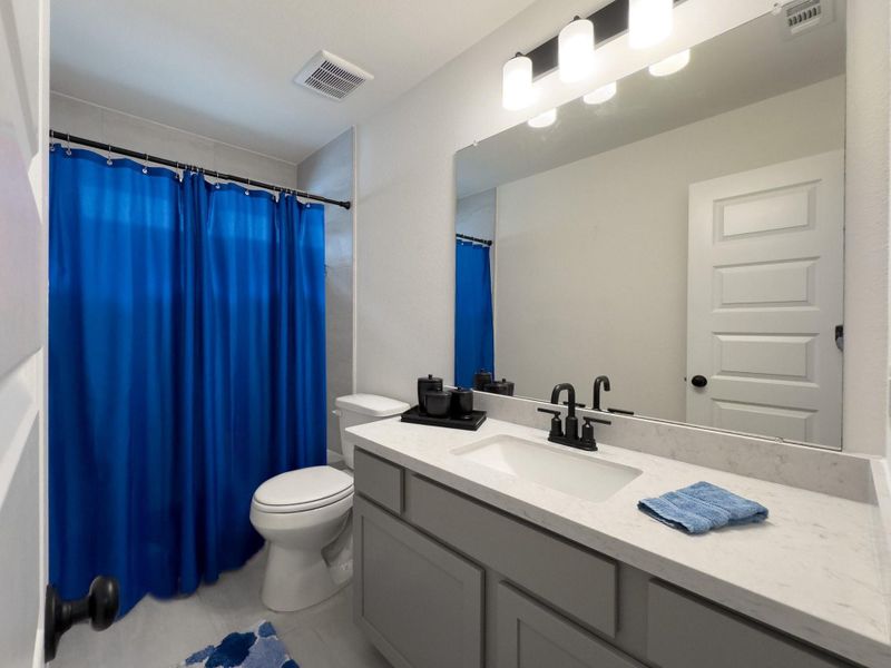 Furnished interior view inside a new home in The Commons at Sedona, League City (Image 24). Furnished interior view inside a new home in The Commons at Sedona, League City (Image 24).