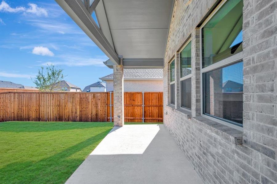 Exterior details and patio area of a home in Heritage Ranch, Sherman (Image 22). Exterior details and patio area of a home in Heritage Ranch, Sherman (Image 22).