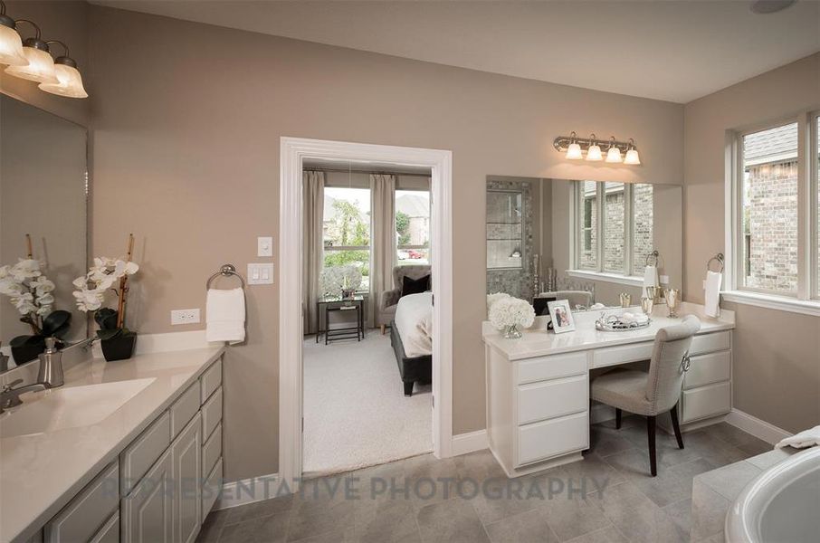 Furnished interior view inside a new home in Star Trail: 65ft. lots, Prosper (Image 11). Furnished interior view inside a new home in Star Trail: 65ft. lots, Prosper (Image 11).