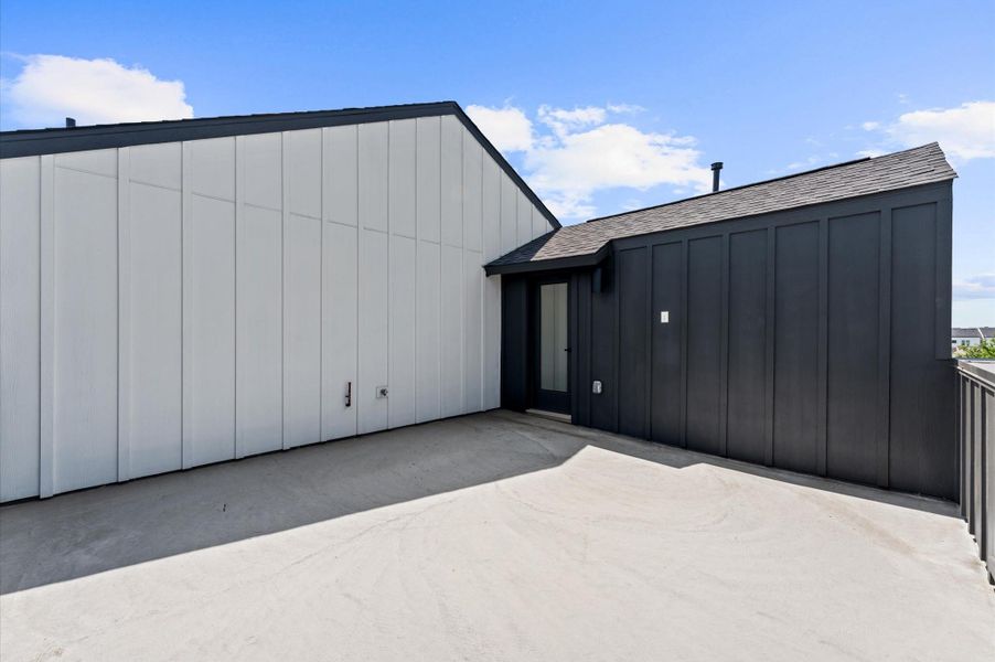 Fully equipped rooftop deck with gas, water, and TV connections-ready for entertaining! Fully equipped rooftop deck with gas, water, and TV connections-ready for entertaining!