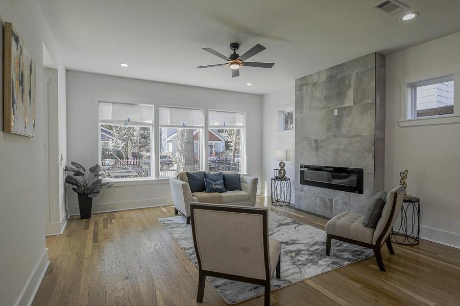 Furnished interior view inside a new home in , Atlanta (Image 37).