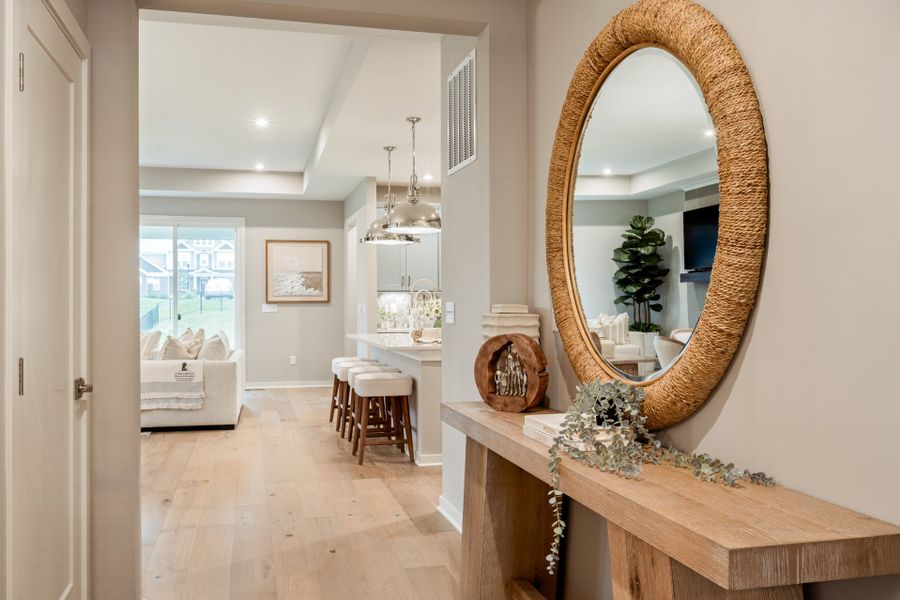 Representative furnished interior of a home built from the Linden by Fischer Homes in Twin Lakes, Hoschton (Image 3).