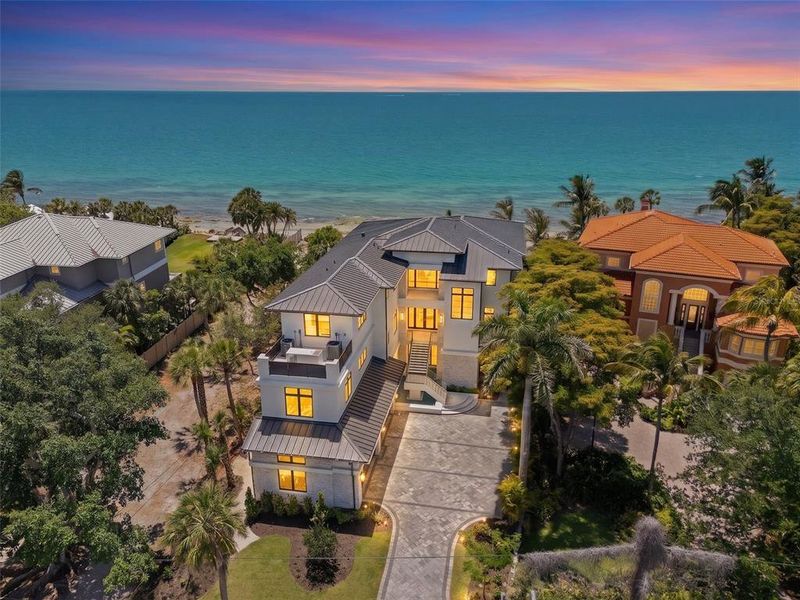 Front exterior of a new home in , Sarasota, FL, highlighting curb appeal (Image 22).