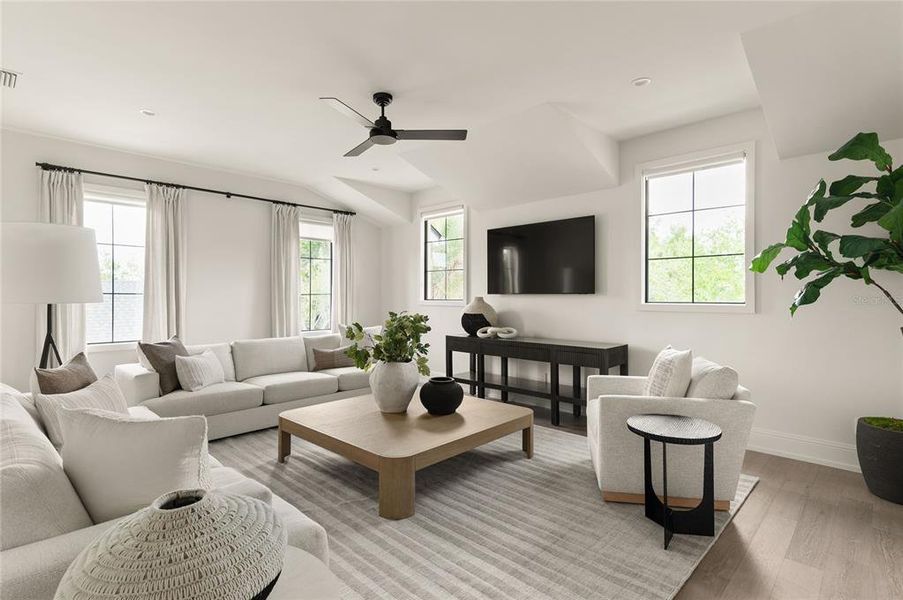 Furnished interior view inside a new home in , Orlando (Image 20).