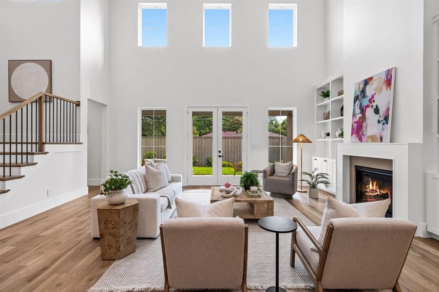 Furnished interior view inside a new home in , Dallas (Image 18). Furnished interior view inside a new home in , Dallas (Image 18).