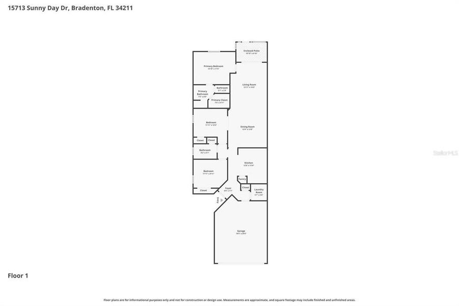 2D floor plan layout of this home in , Bradenton, FL (Image 5).