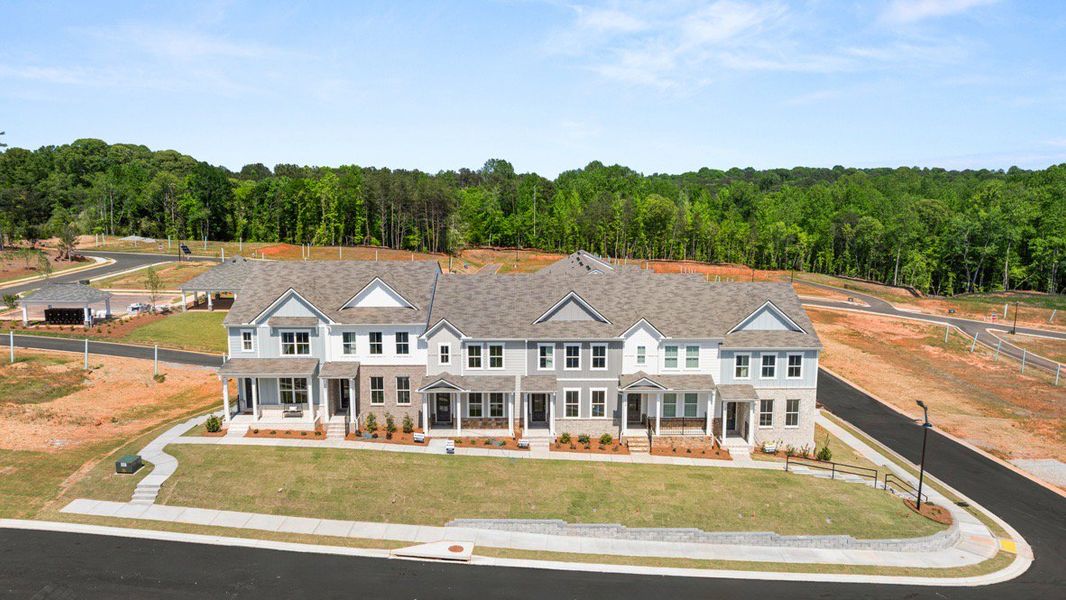 Representative exterior photo of a completed home built from the ADDINGTON by D.R. Horton in Waypoint, Flowery Branch, GA (Image 19).