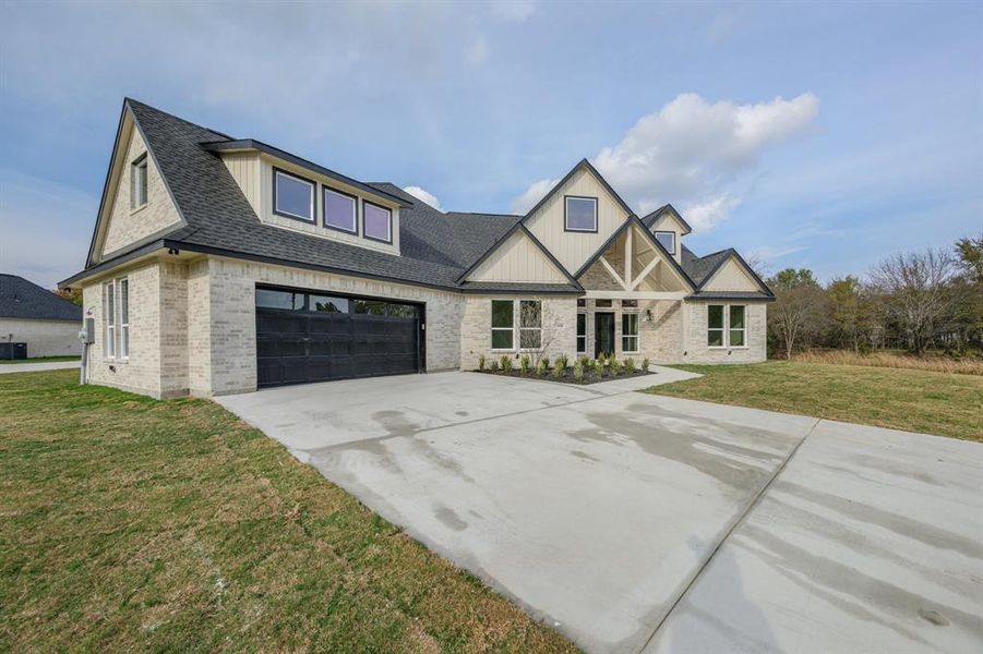 Front exterior of a new home in , Terrell, TX, highlighting curb appeal (Image 19).