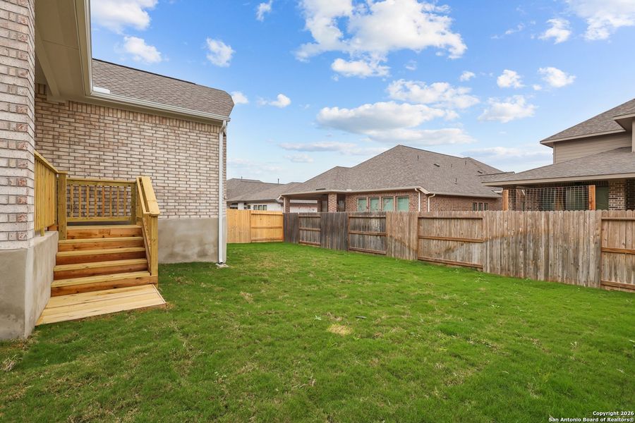 Exterior details and patio area of a home in Veramendi, New Braunfels (Image 20).