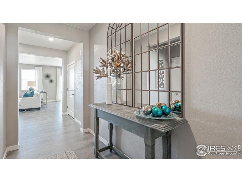 Furnished interior view inside a new home in Fossil Creek Ranch, Windsor (Image 6). Furnished interior view inside a new home in Fossil Creek Ranch, Windsor (Image 6).