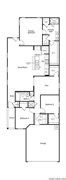2D floor plan layout of this home in Punta Verde, Converse, TX (Image 2). 2D floor plan layout of this home in Punta Verde, Converse, TX (Image 2).