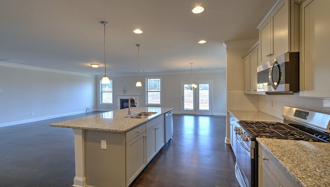 Furnished interior view inside a new home in Reserve at Tap Root Farms, Fletcher (Image 9).