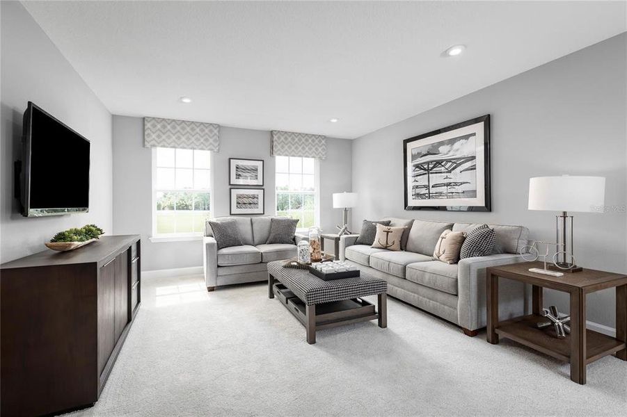 Furnished interior view inside a new home in Hammock Oaks, Lady Lake (Image 10). Furnished interior view inside a new home in Hammock Oaks, Lady Lake (Image 10).