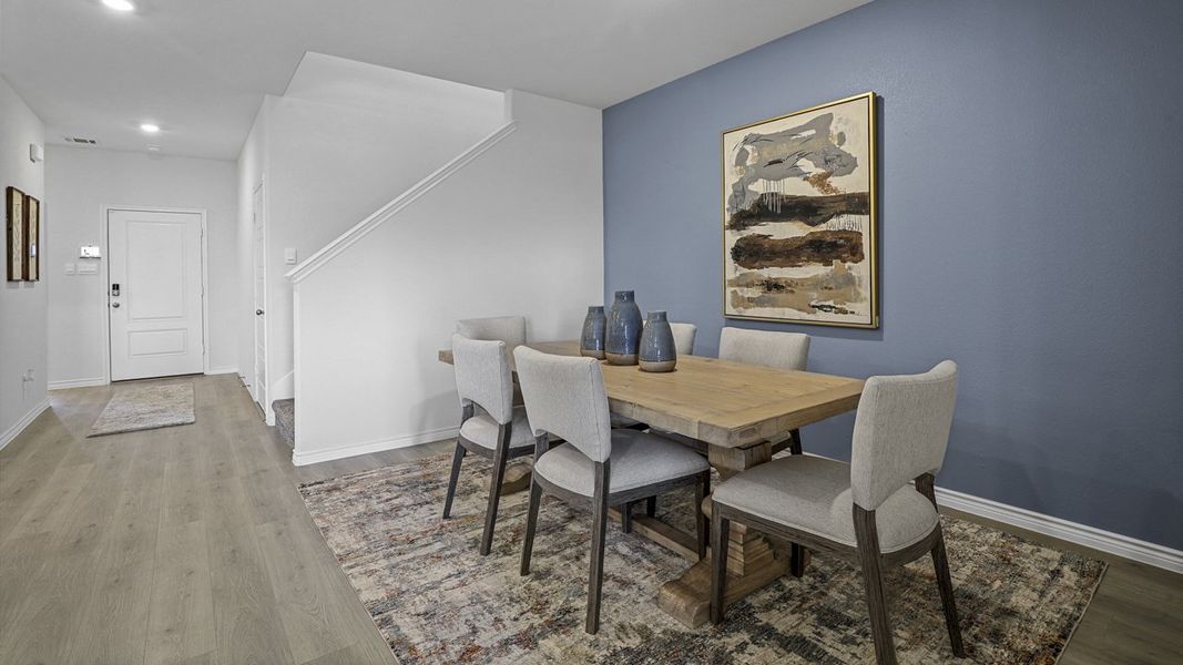 Furnished interior view inside a new home in Fireside by the Lake, Garland (Image 17).
