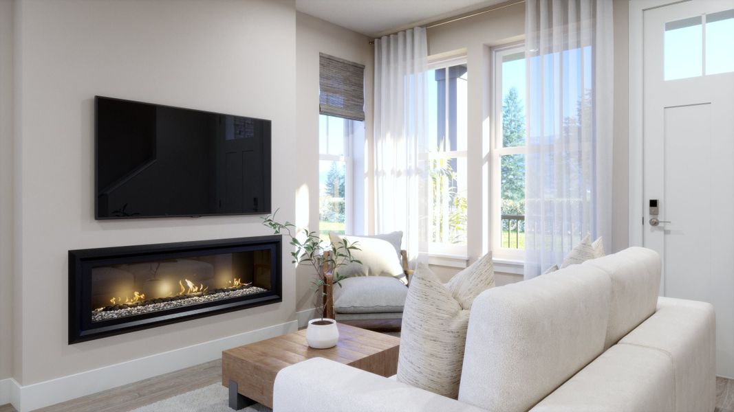 Representative furnished interior of a home built from the C by Trumark Homes in Erie Highlands, Erie (Image 3).