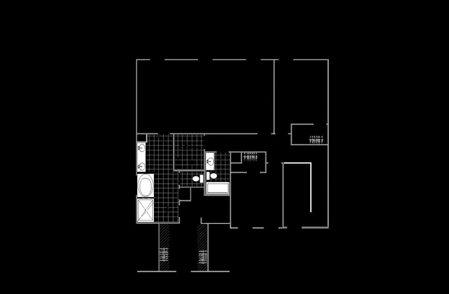 2D floor plan layout for the Tortuga by Designer Homes of Georgia in Austin Heights, North Augusta, SC (Image 3).