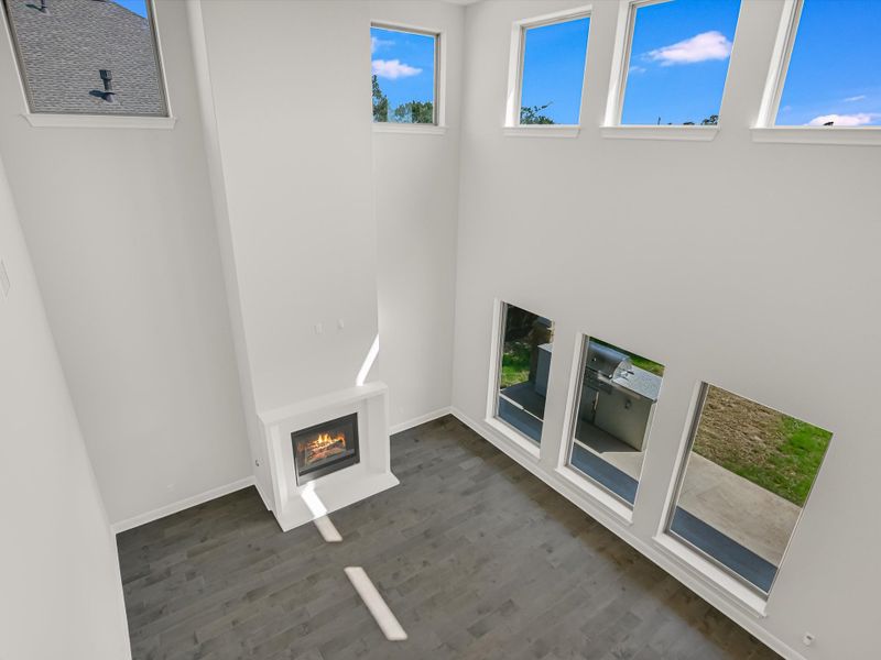 Representative unfurnished interior of a home built from the Topaz II by Giddens Homes in Riverstone, Georgetown (Image 80).