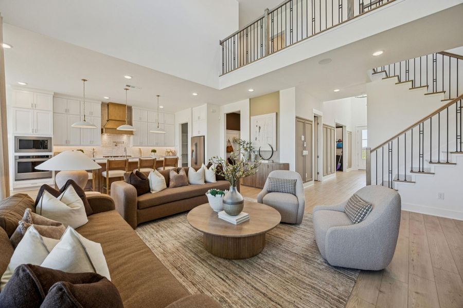 Furnished interior view inside a new home in Ryehill, Sugar Land (Image 12).
