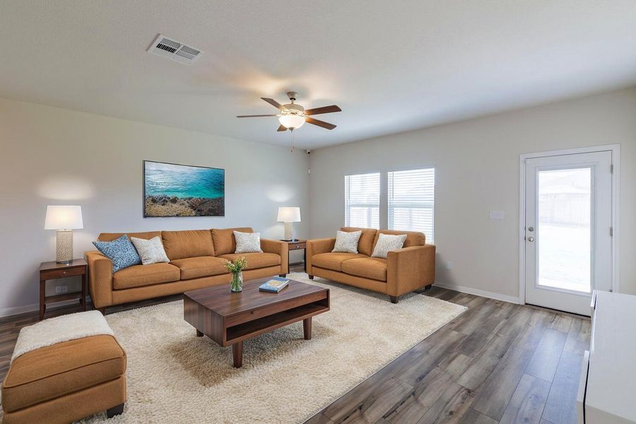 Virtually Staged Living Room