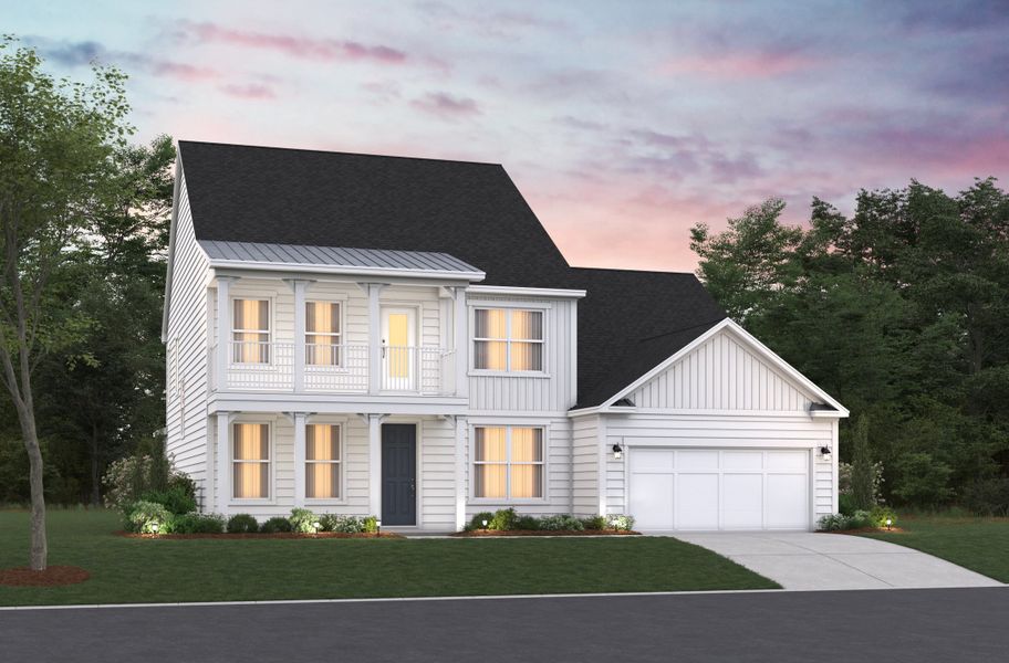 Representative exterior photo of a completed home built from the Ivey by Beazer Homes in Marshfield, Longs, SC (Image 17).