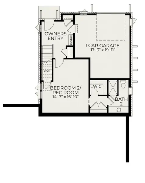 2D floor plan layout of this home in Pinecrest, Durham, NC (Image 4).