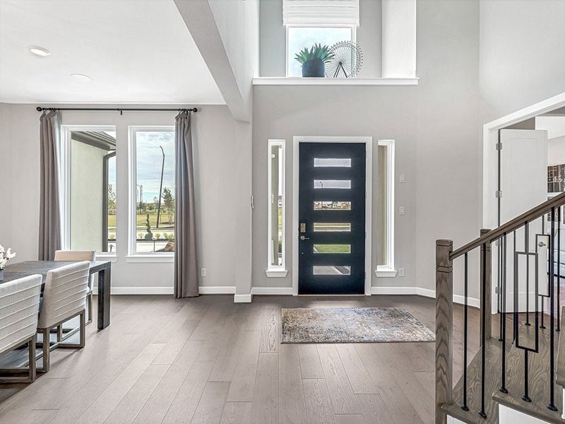 Furnished interior view inside a new home in Avalon at Cypress, Cypress (Image 5).