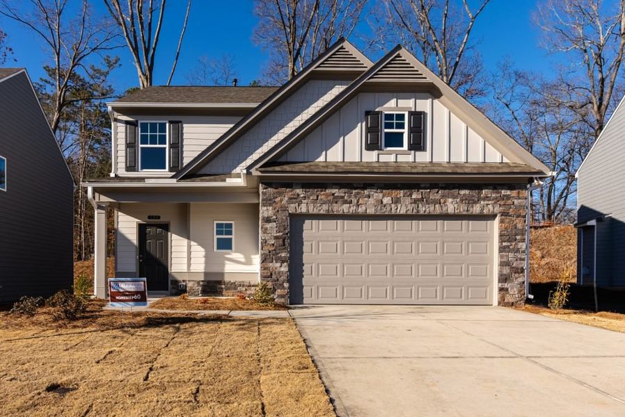 Representative exterior photo of a completed home built from the Laurel by Piedmont Residential in Meadowyn, Cartersville, GA (Image 19).