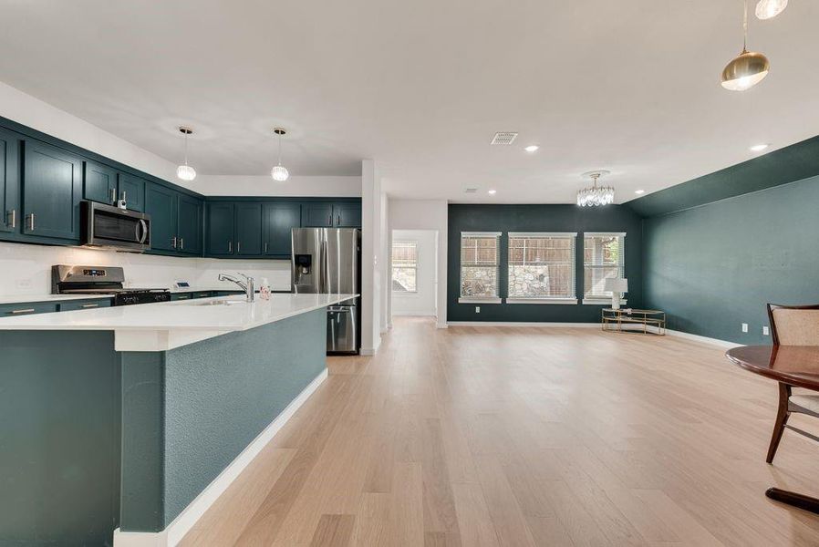 Furnished interior view inside a new home in Tesoro at Chisholm Trail Ranch, Crowley (Image 15).