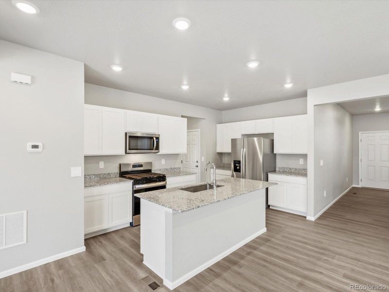 Furnished interior view inside a new home in Lake Bluff, Greeley (Image 6). Furnished interior view inside a new home in Lake Bluff, Greeley (Image 6).