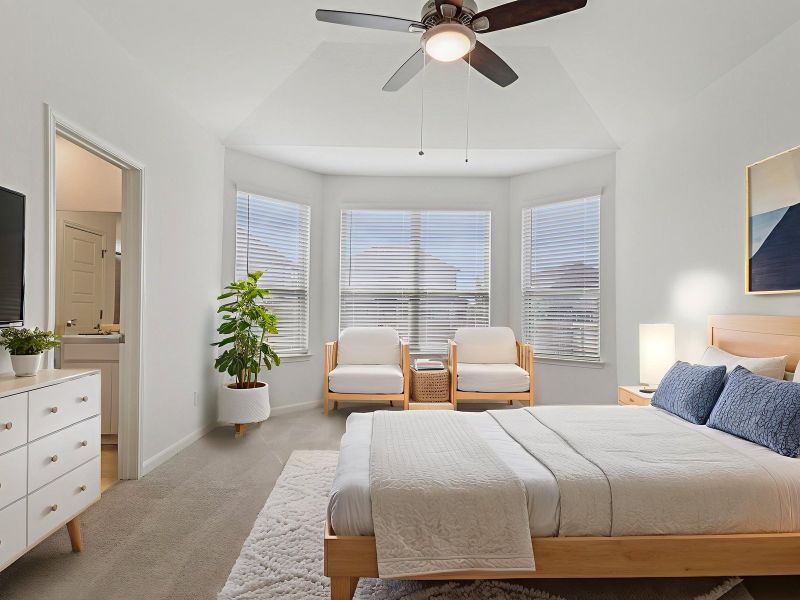 Furnished interior view inside a new home in Royal Crest, San Antonio (Image 5).