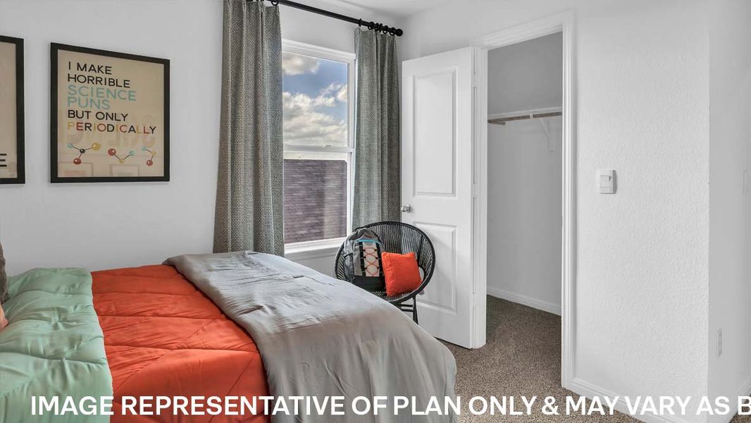 Furnished interior view inside a new home in Trails at Wildhorse, Austin (Image 22).